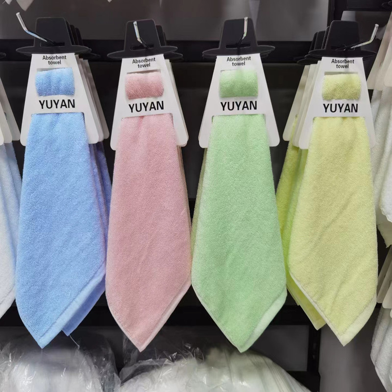 Cotton kindergarten baby handkerchief towel cotton baby white color small square 20*20cm