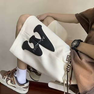 2024 New Shorts Men's Spring and Summer Casual Pants plus size Loose Pants Men's Fashion Brand Five-point Pants