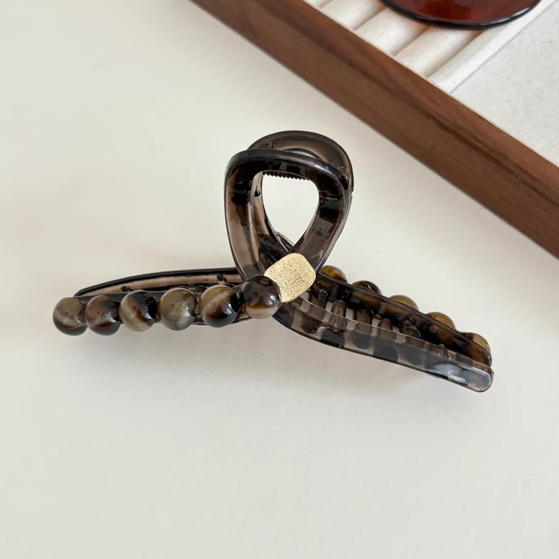 Acrílico grande, pinza de amor, pinza para el cabello, parte posterior de la cabeza femenina, pinza de tiburón, horquilla, pinza para el cabello, tocado, primavera y verano