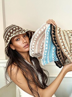 N 16009 Handwoven Women's Straw Hat �ֹ�������ñ �W���羳��
