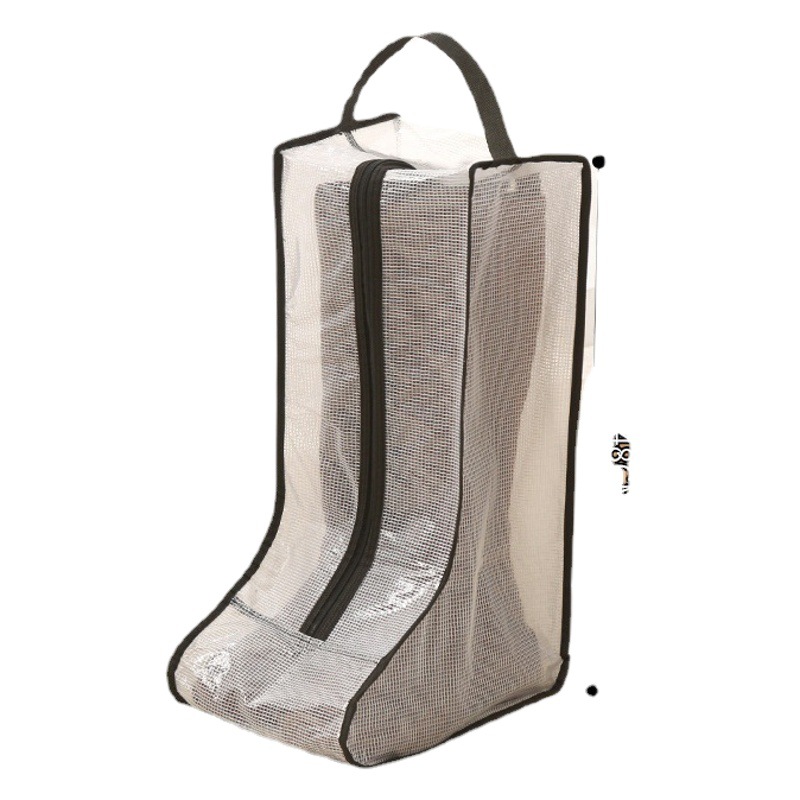 Bolsa de almacenamiento para zapatos de PVC, visible, a prueba de humedad y moho, bolsa protectora para zapatos, portátil, de mano, para el hogar.