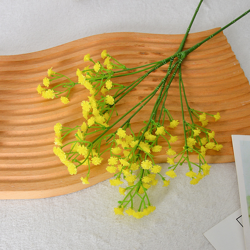 Gypsophila en rama 42CM-amarillo
