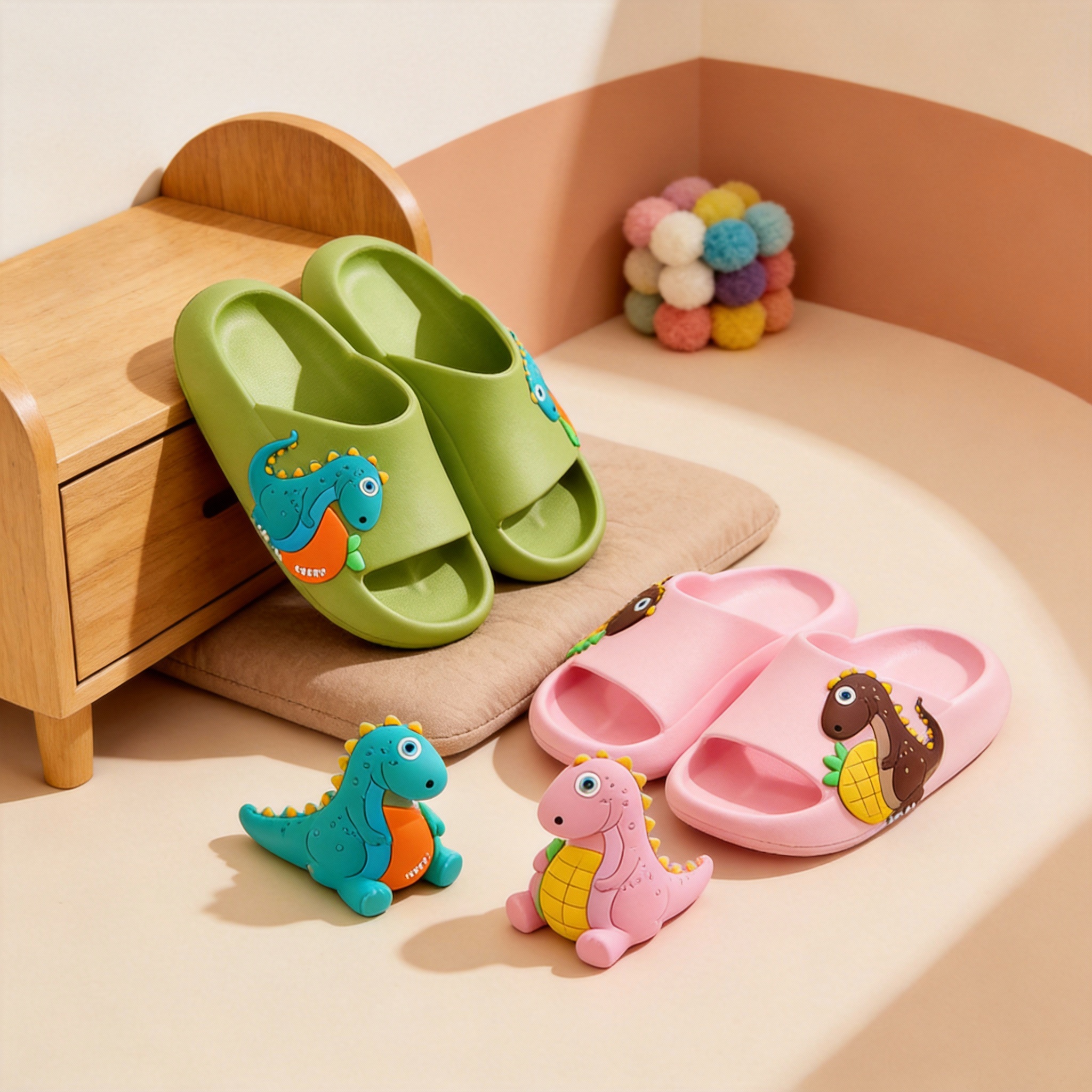 New Wholesale eva children's shoes deodorant children's slippers men's super soft non-slip cartoon bathroom girls' slippers