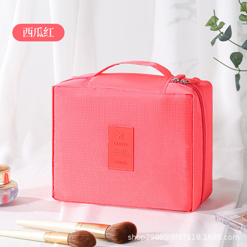 Gran capacidad de segunda generación nueva bolsa de lavado coreana bolsa de maquillaje bolsa de almacenamiento portátil multifuncional bolsa cuadrada bolsa de almacenamiento