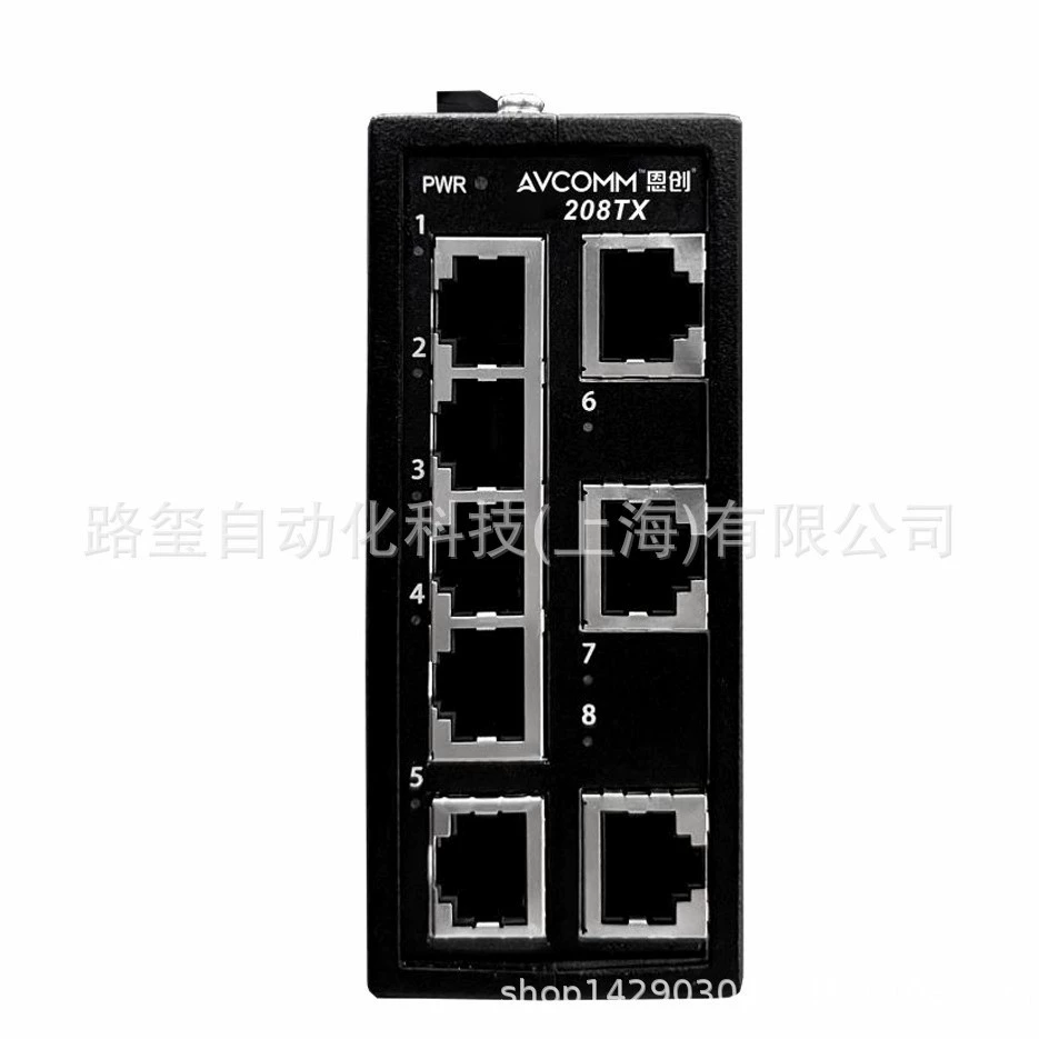 Неуправляемый коммутатор промышленного класса Enchuang 208TX, 8 адаптивных портов RJ45 10/100 IP30