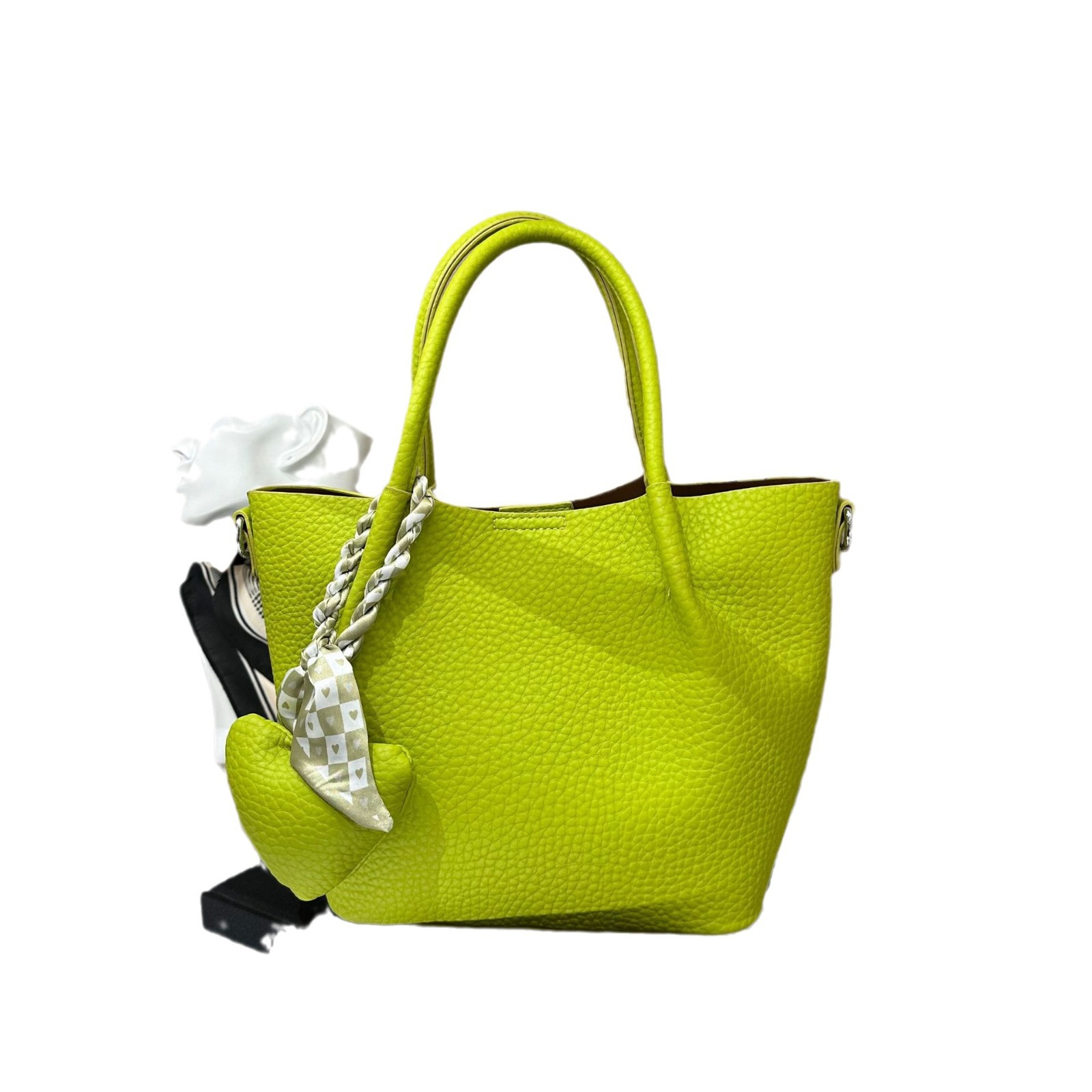 Women's Large Pu Leather Solid Color Elegant Classic Style Zipper Handbag display picture 16