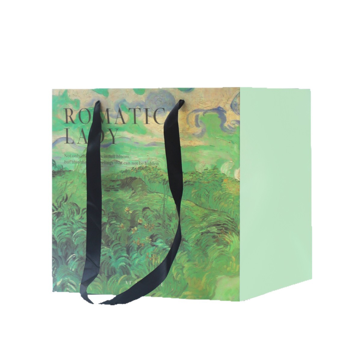 Nuevo estilo de pintura al óleo de siete colores cordier inglés bolsa de flores rojas flores materiales de embalaje de flores bolsa de flores