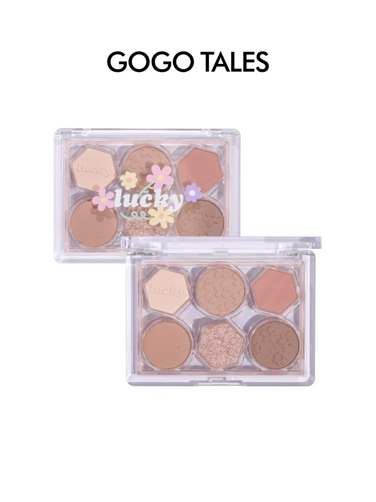 gogotales Matte палетка теней, шесть цветов, земляные тона