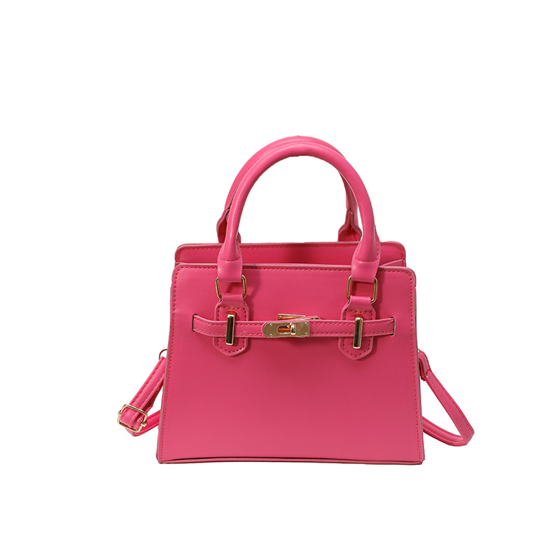 Bolso Kelly portátil retro simple para mujer 2025 primavera y verano nuevo bolso de hombro de moda bolso de mensajero de viaje de moda