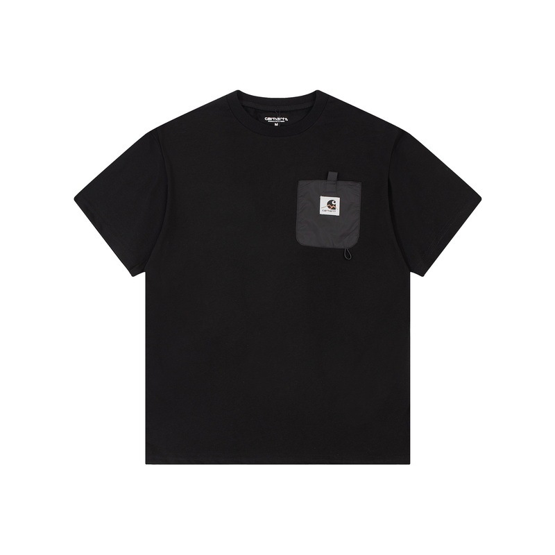 Carharttカハートk87小標純色工装ポケット半袖男女潮牌ゆるい丸首カップルtシャツ|undefined