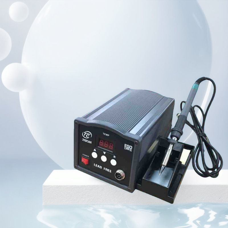 工业数显205H焊台可调节温度带休眠电烙铁适用于各种焊接用途