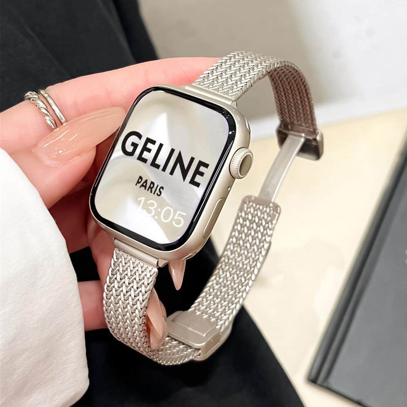 Starlight color-wheat thin style 14mm [magnetic buckle] / Single watch strap [no accessories]