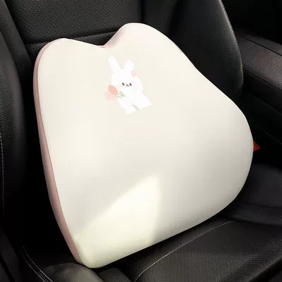 girls, Headrest - car-accessories-single-tulip-bunny-ice-silk-memory-foam-lumbar-pillow