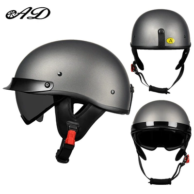 Motosiklet kaskı (dəbilqə) — Bike Helmets, Japanese-Style Riding Helmets - category-3ca-dumb-metal-black-tea-mirror-transparent-mirror-m55-56-head-circumference