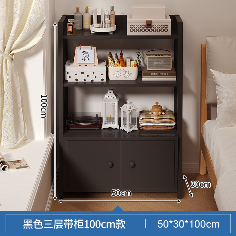 Estante junto a la cama, armario de almacenamiento junto a la cama, armario de almacenamiento, estantería de piso a techo, dormitorio doméstico, estante de exhibición de estantería multicapa