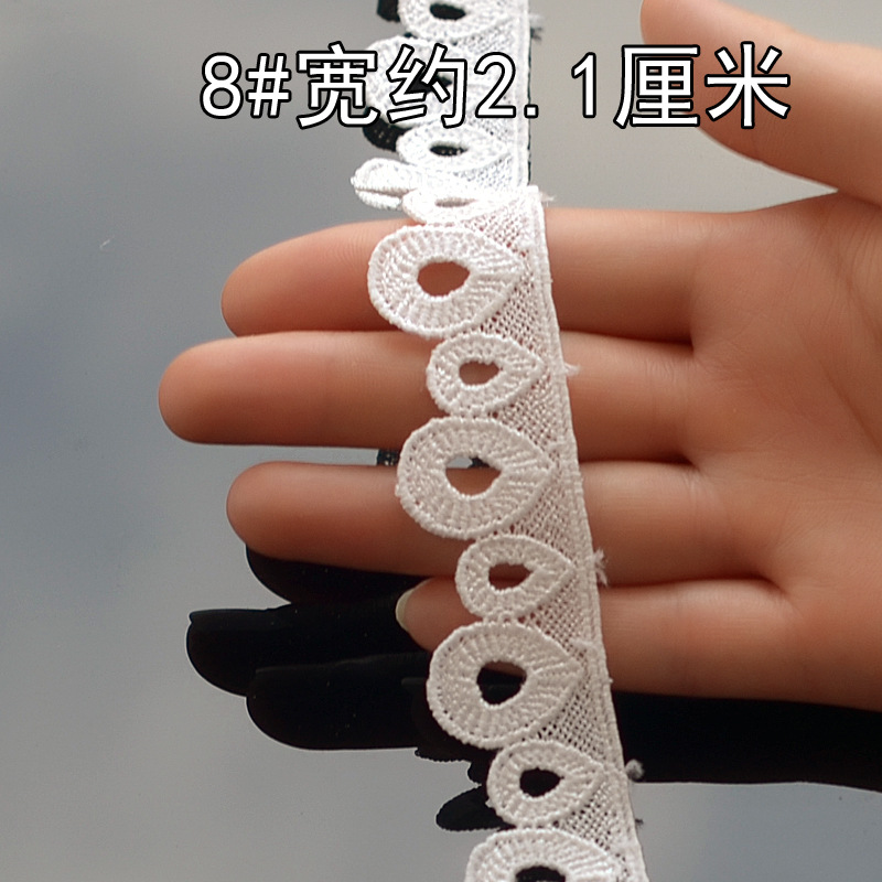 Y8YO bordado encaje vacío soluble en agua accesorios de encaje accesorios de ropa material de decoración DIY tocado hecho a mano