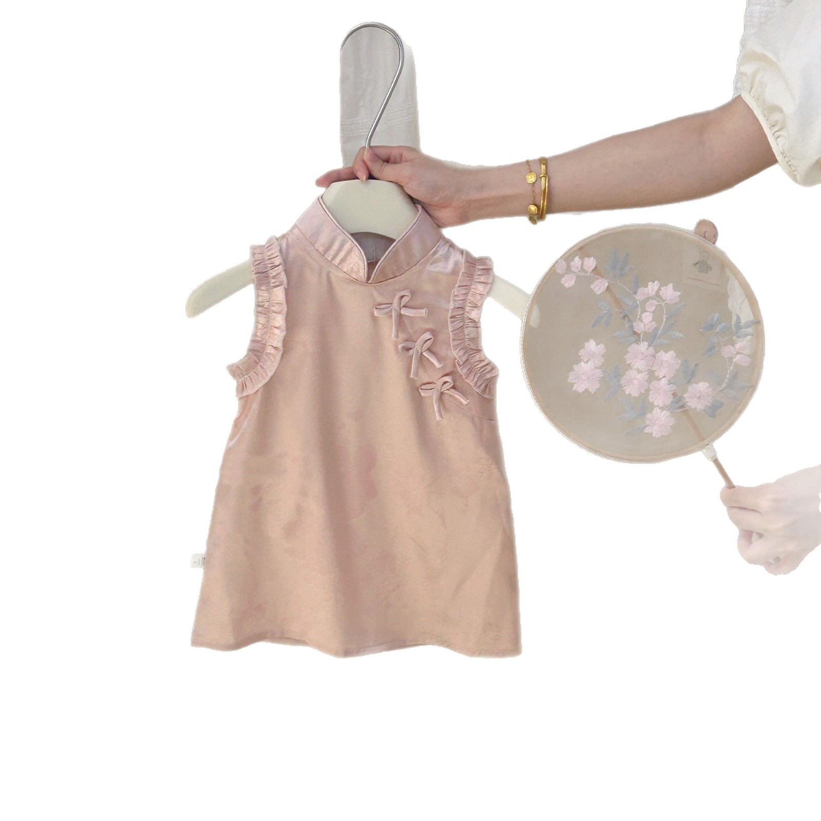 Vestido Qipao para Niña Pequeña, Traje de Verano, Estilo Chino Hanfu, Vestido de Princesa para Bebé de Un Año