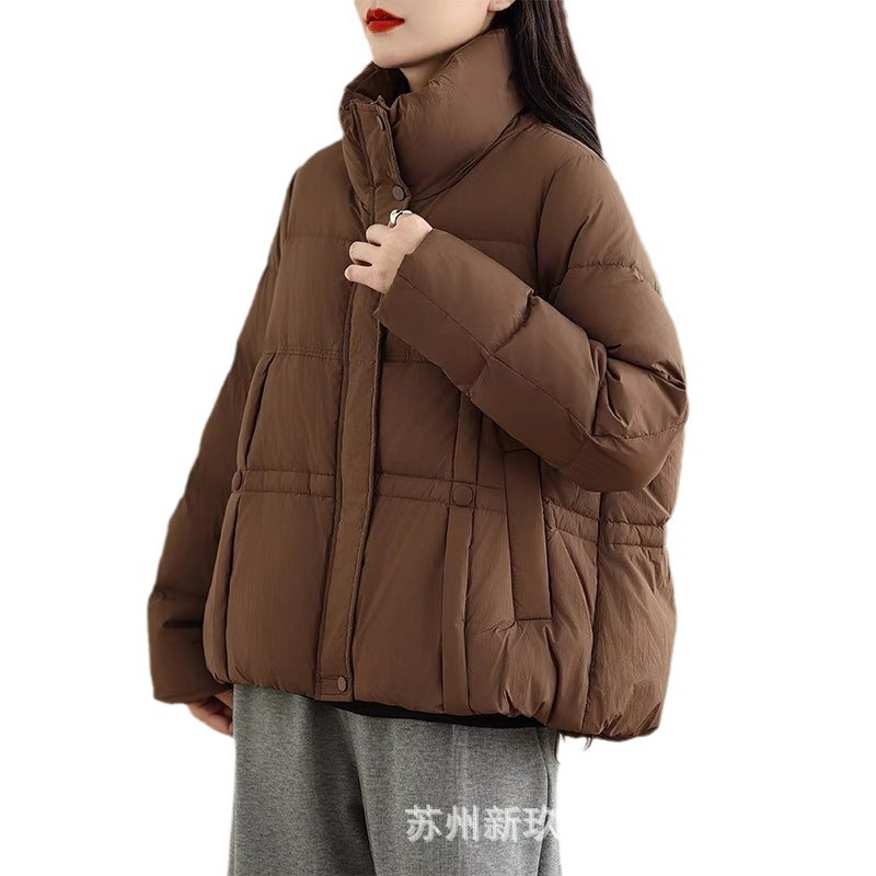 Winter fashionable keep warm solid color down jacket