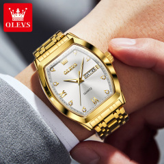 Celebrity endorsement Oris watch barrel type dial double calendar quartz watch waterproof luminous men's watch men's watch