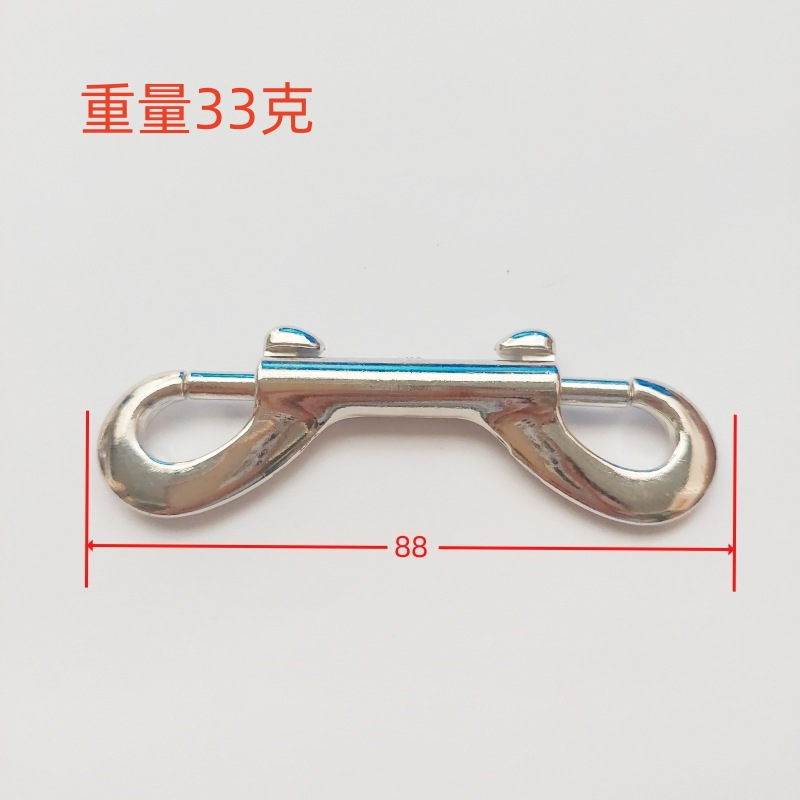 Ready Supply of Zinc Alloy Double-Ended Buckles, Pet Leash Hooks, Luggage Hardware Accessories, Dog Buckles, Hook Buckles