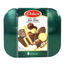 比利时进口曲奇礼盒 Delacre什锦曲奇饼干1000g罐装 高端年货礼品
