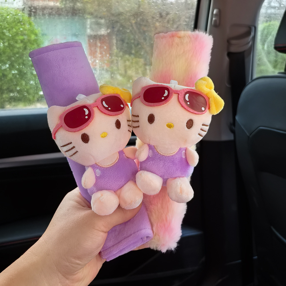 Funda Protectora Universal de Hombro para Cinturón de Auto de Poliéster con Dibujos Animados