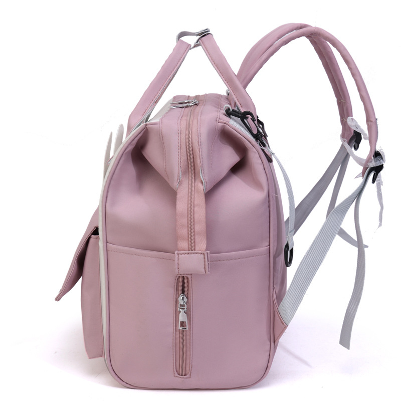 Venta al por mayor transfronteriza 2024 nueva moda linda mochila de gran capacidad para mamá bolso multifuncional portátil para madre y bebé