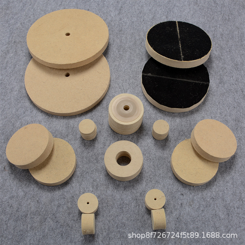 平行羊毛轮 金属不锈钢抛光毛毡轮 30厚镜面抛光轮净8K抛光