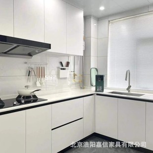 Beijing Aige Board Factory Whole House Cabinet Paint Open Kitchen Quartz Stone Countertop Cabinet Design