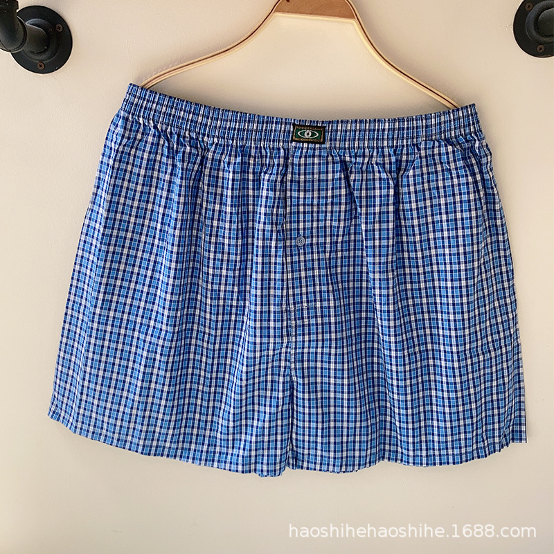 One pants wear more men's underwear plus size Arrow pants cotton double smoke through home shorts boxers pyjamas wholesale