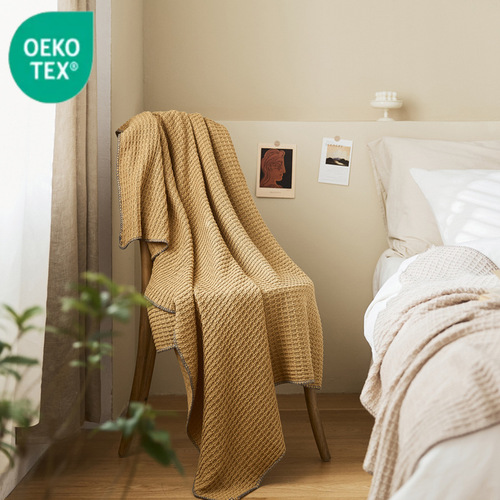 Ruijing Textile Nordic Check Bed Throw Knit Blanket Home Office Photography Sofa Blanket Davidia