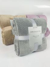 Solid Color Mesh Blanket Coral Fleece Blanket Knee Blanket
