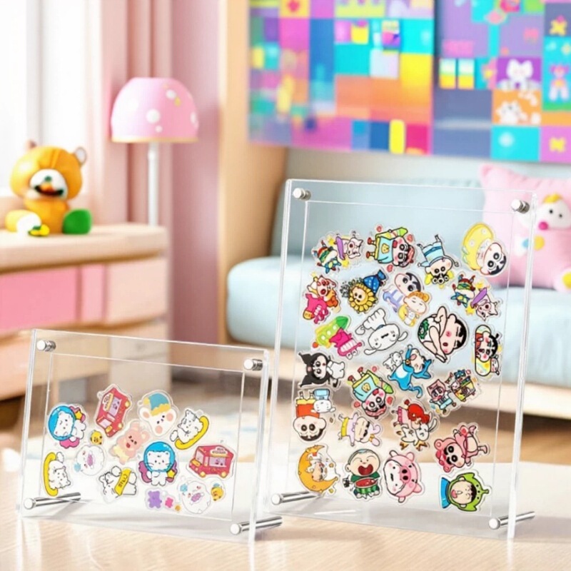Shaker Photo Frame Outer Frame Standee Display Stand Small Standee Storage Groove Card Holder Transparent Acrylic Display Piece