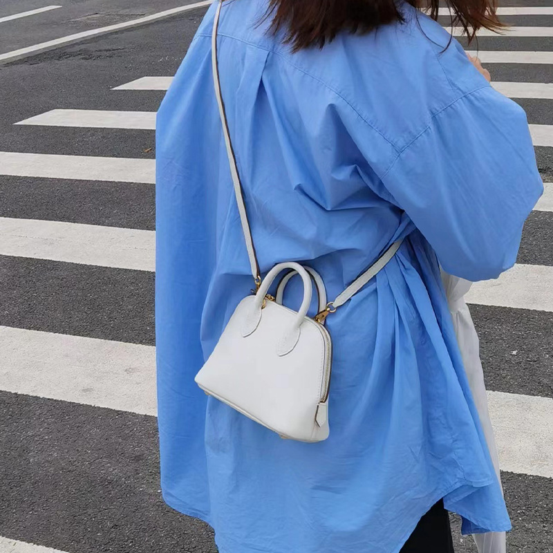 Bolide Mini Bowling Bag, Premium Cowhide Leather Shoulder Handbag_voghion.com