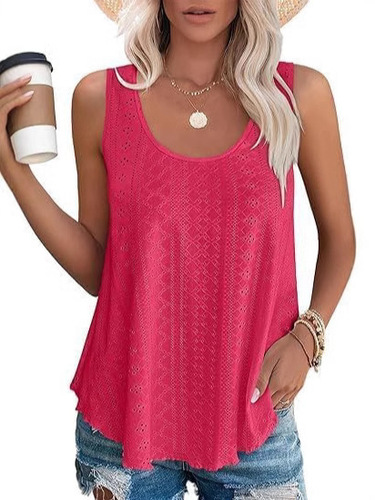 Independent short-sleeve Western and foreign cross-border foreign trade 2025 spring new round neck loose sleeveless women's T-shirt in stock