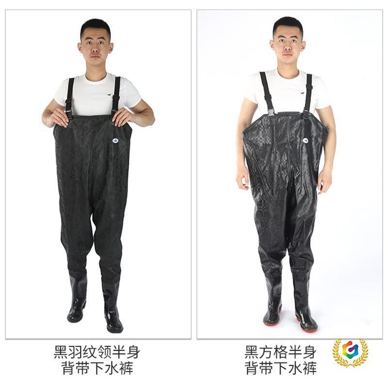 ☍ Half-Length Waterproof, Non-Slip, and Wear-Resistant Waders for Fishing, Agricultural Work, and Protective Pants for Fishing