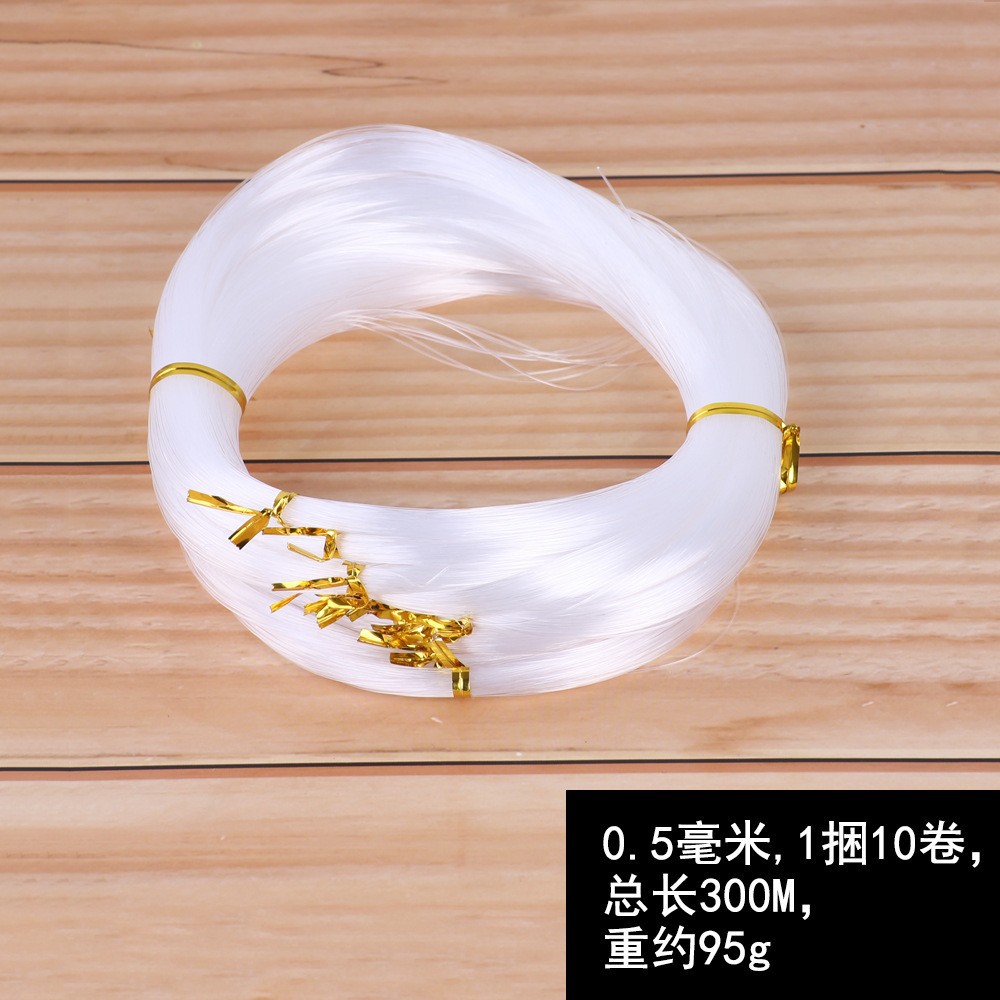 Accesorios de joyería hechos a mano de bricolaje hilo de seda transparente/hilo de pesca/con cuentas de cristal especial no elástico tejido hilo de seda transparente