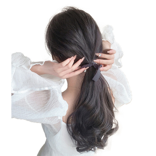 Wig piece can be tied into ponytail, artificial hair, full human hair, cloud perm, grab clip, ponytail wig, twist braid, high ponytail