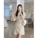 Summer 2024 New French Style National Style Retro New Chinese Style Improved Cheongsam Long and Short dress Women's Elegant Short Sleeve