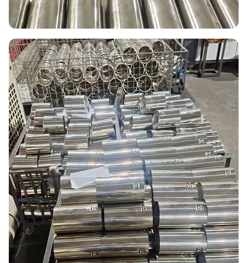 Suitable for Audi modified dual-tail exhaust pipes, stainless steel welded flat square titanium black exhaust tips for left and right sides