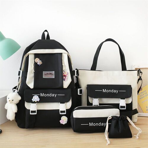 Ins super hot girl's Korean version Harajuku Ulzzang versatile middle school student backpack for girls and primary school students