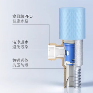 Hangao 304 stainless steel angle valve thickened all copper main body cold water heater switch valve one in one out three angle valve