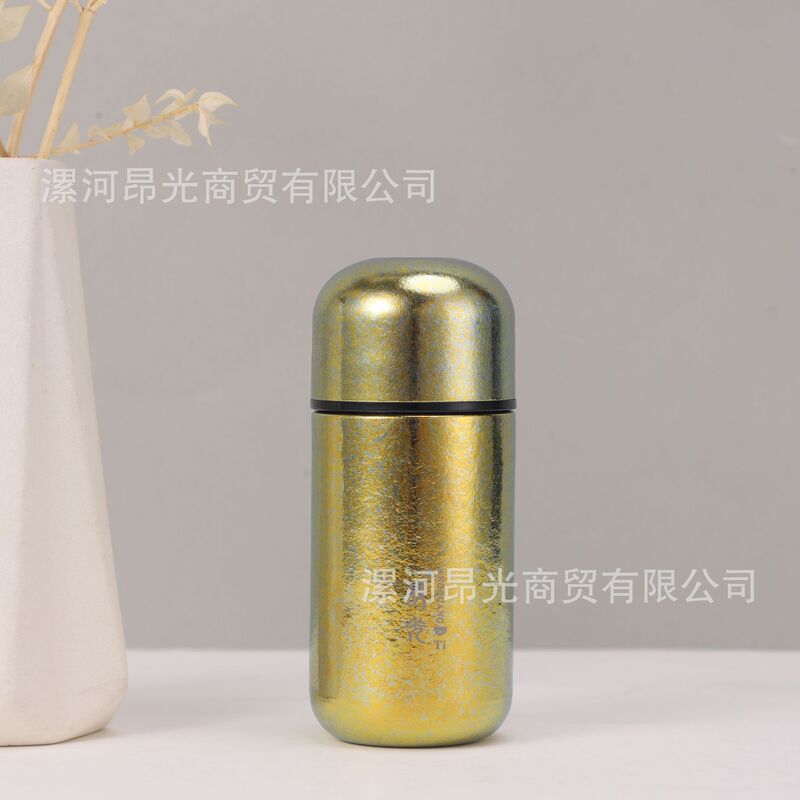 昂光迷你纯钛保温杯胶囊杯随行杯高颜值钛杯吸管杯小巧便携口袋杯|undefined