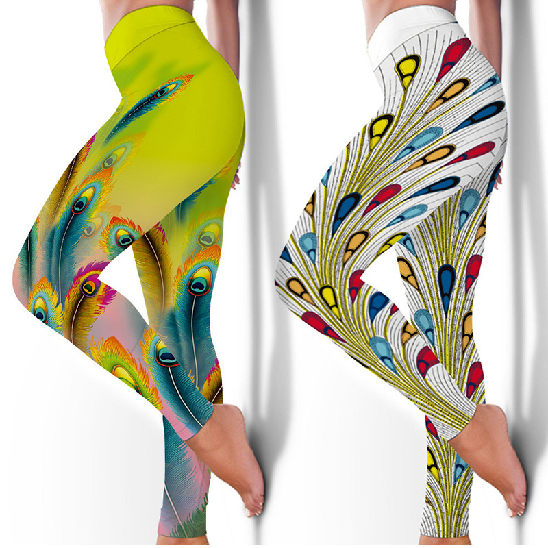 Gym Sports Leggings for Women Seamless Leggings Training Running Yoga Fitness Pants Colorful Printed Fitness