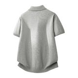 ZF8107-3D男夏季老钱风简约休闲OLO衫松弛感高智针织短袖T恤，男装针织衫/毛衣，星座614