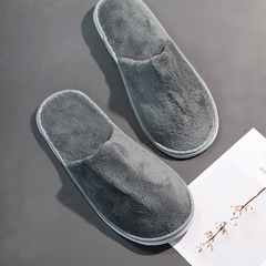 Hotel, Inn, Homestay Disposable Slippers, Beauty Salon, Club, Hotel Room Supplies, Non-slip Coral Velvet Slippers Wholesale
