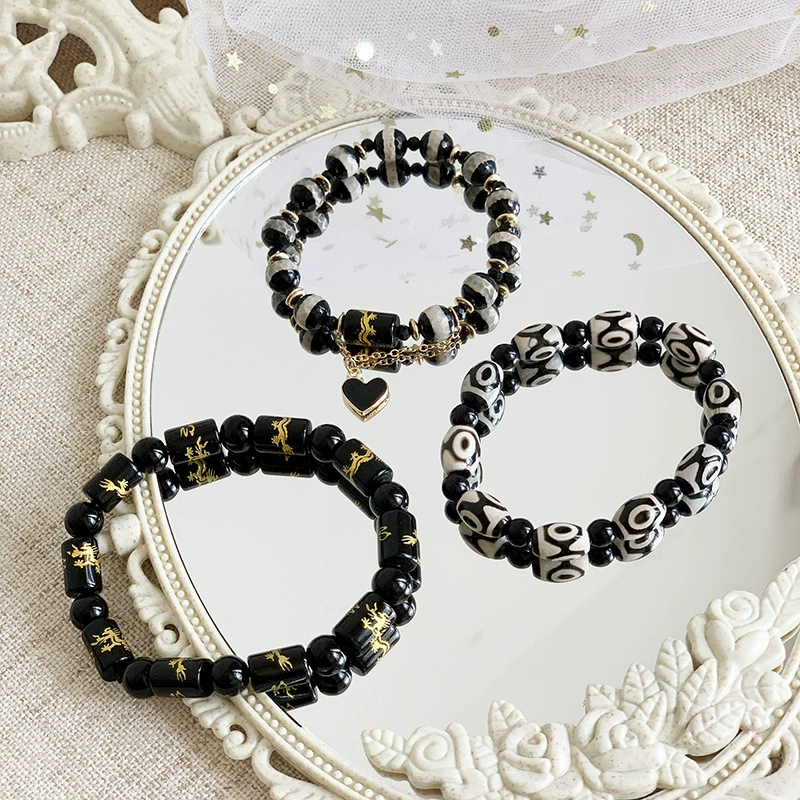 Бусу bracelets beaded bracelet, аксессуар для мужчин и женщин, ореховый/walnut, китайский стиль