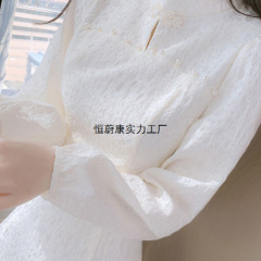 小香风改良旗袍连衣裙子女装秋装2025年新款感别致小个子秋冬