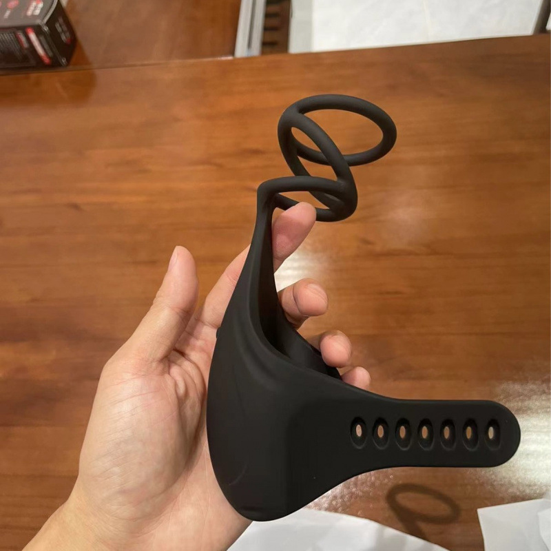 Vibrating Lock Ring Male Wearable Training Device For Glans, Rechargeable Sex Toy, Adjustable_voghion.com