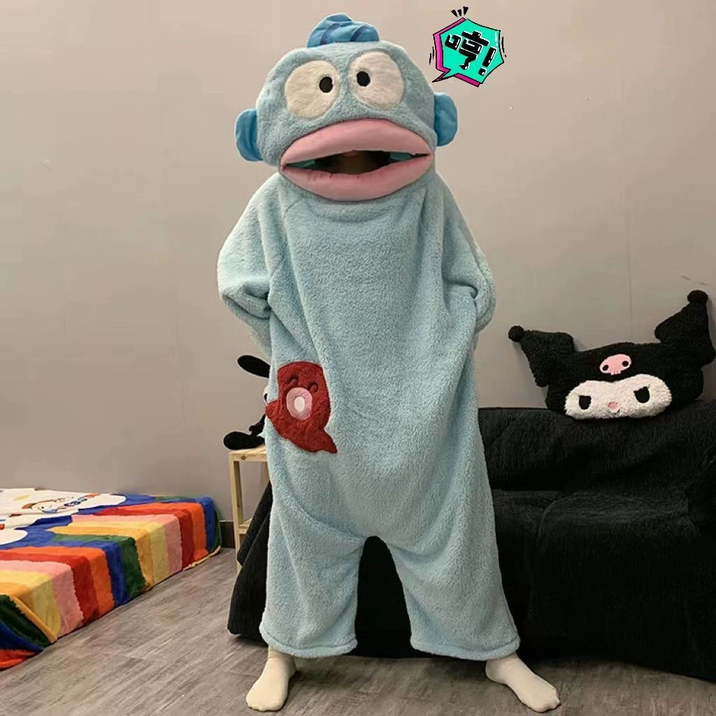 Картонный комбинезон-пижама из кораллового бархата, зимний халат-onesie унисекс S–XL (с обувью/без)